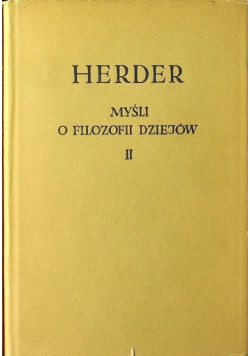 Myśli o filozofii dziejów Tom II