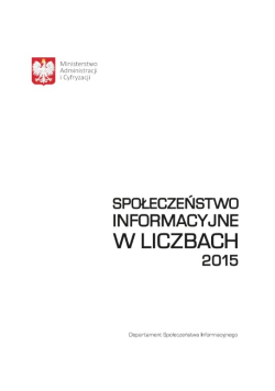 Społeczeństwo informacyjne w liczbach 2015