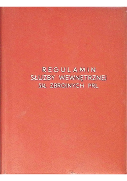 Regulamin służby wewnętrznej sił zbrojnych PRL