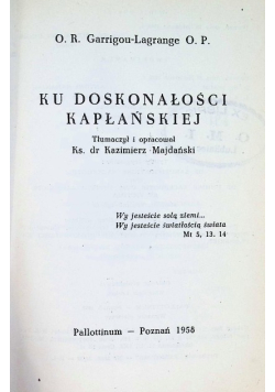 Ku doskonałości kapłańskiej