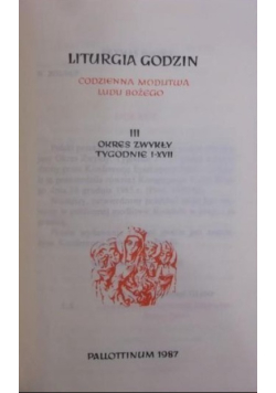 Liturgia godzin Tom III