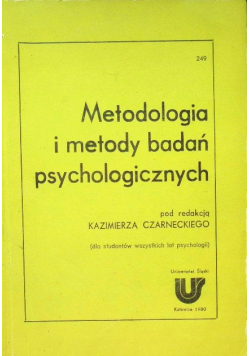 Metodologia i metody badań psychologicznych