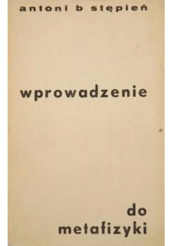 Wprowadzenie do metafizyki