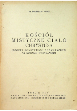 Kościół mistyczne ciało Chrystusa