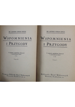 Wspomnienia i przygody Tom I i II 1925 r.