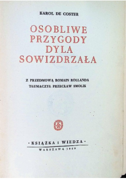 Osobliwe przygody Dyla Sowizdrzała 1949 r.