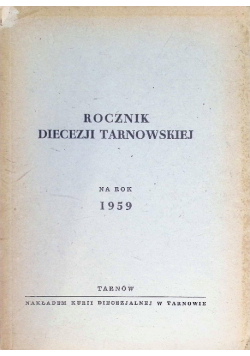 Rocznik diecezji Tarnowskiej na rok 1959