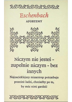 Eschenbach Aforyzmy