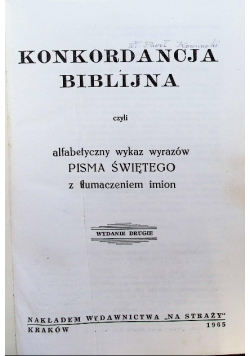 Konkordancja Biblijna
