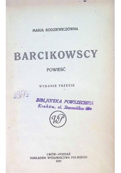 Barcikowscy 1922 r.