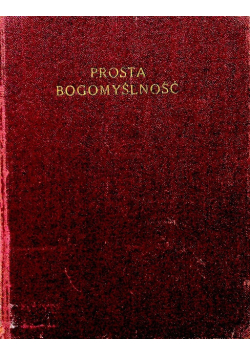 Prosta bogomyślność