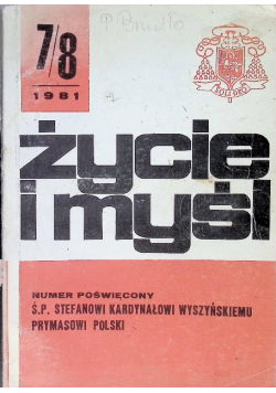 Kardynał Stefan Wyszyński Życie I Myśl Tom 7 i 8 /81
