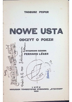 Nowe usta. Odczyt o poezji 1925 r.