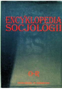 Encyklopedia socjologii Tom 3 O - R