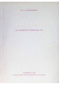 Język łaciński dla studentów weterynarii