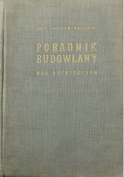 Poradnik Budowlany dla architektów