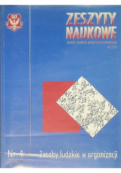Zasoby ludzkie w organizacji Nr 4 / 01