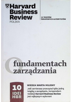 O fundamentach zarządzania