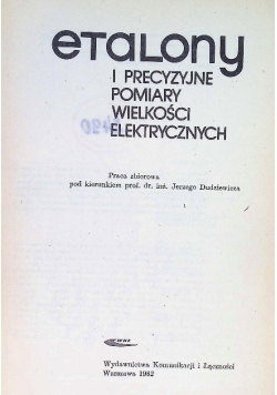 Etalony i precyzyjne pomiary wielkości