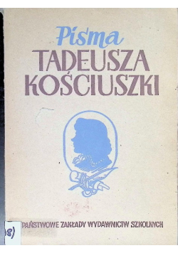 Pisma Tadeusza Kościuszki 1947 r.