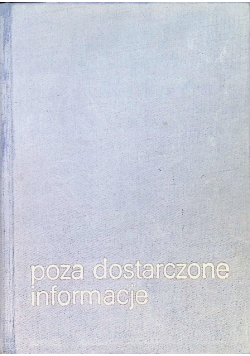 Poza dostarczone informacje