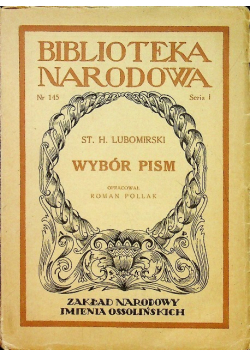 Lubomirski Wybór pism