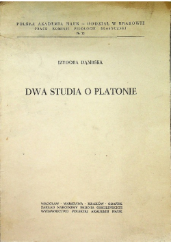 Dwa studia o Platonie