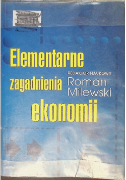 Elementarne zagadnienia ekonomii