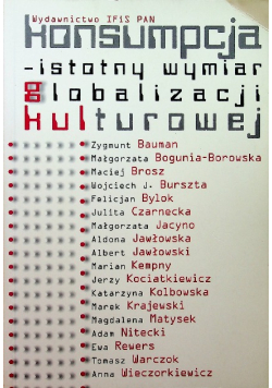 Konsumpcja - istotny wymiar globalizacji kulturowej