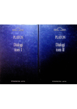 Platon Dialogi Tom I i II