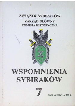 Wspomnienia Sybiraków Tom 7