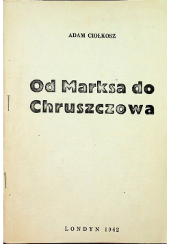 Od Marksa do Chruszczowa