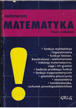 Vademecum Matematyka
