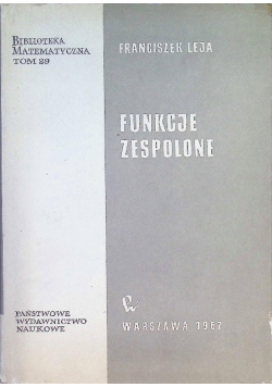 Funkcje zespolone