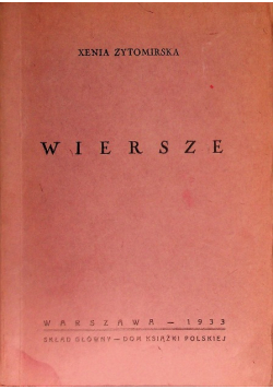Żytomirska Wiersze 1933r.