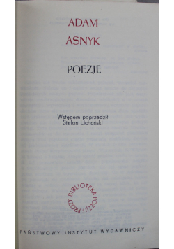 Poezje Asnyk