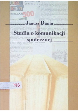 Studia o komunikacji społecznej