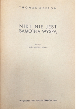Nikt nie jest samotną wyspą