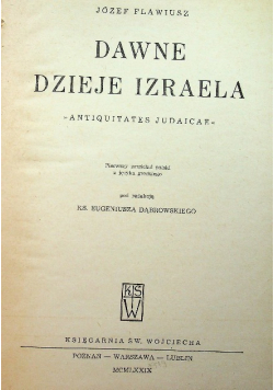 Dawne dzieje Izraela