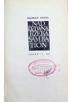 Nad dziwną rzeką Sambation