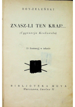 Znasz li ten kraj 1932 r.