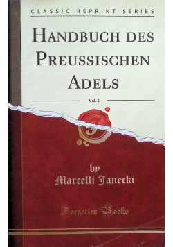 Handbuch des Preuischen Adels