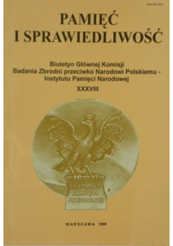 Pamięć i sprawiedliwość XXXVIII