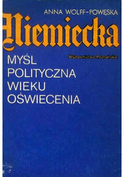 Niemiecka myśl polityczna wieku oświecenia