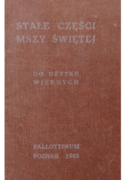 Stałe części mszy świętej