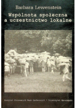 Wspólnota społeczna a uczestnictwo lokalne
