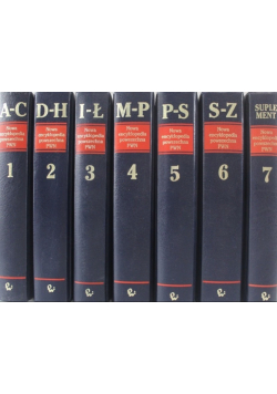 Nowa Encyklopedia powszechna PWN Tom 1 do 7