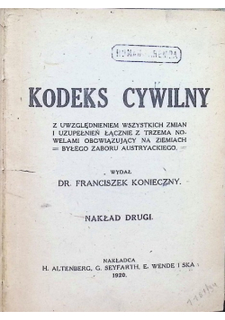 Kodeks cywilny 1920 r.