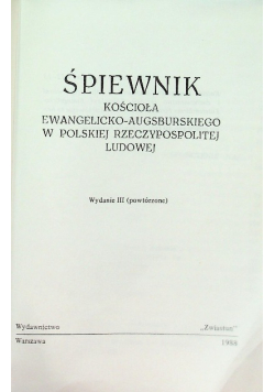 Śpiewnik Kościoła Ewangelicko–Augsburskiego w Polskiej Rzeczypospolitej  Ludowej