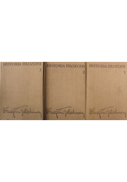 Historia filozofii Tom I do III